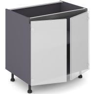 Тумба hi-tech 80 см 2 двери AL